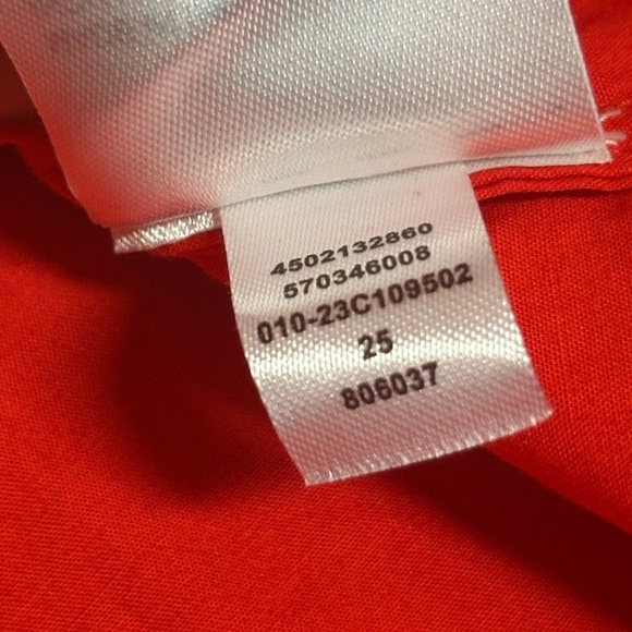 Chicos women’s boho red peasant style top with puff sleeves Chicos size 3 xl - Picture 8 of 8